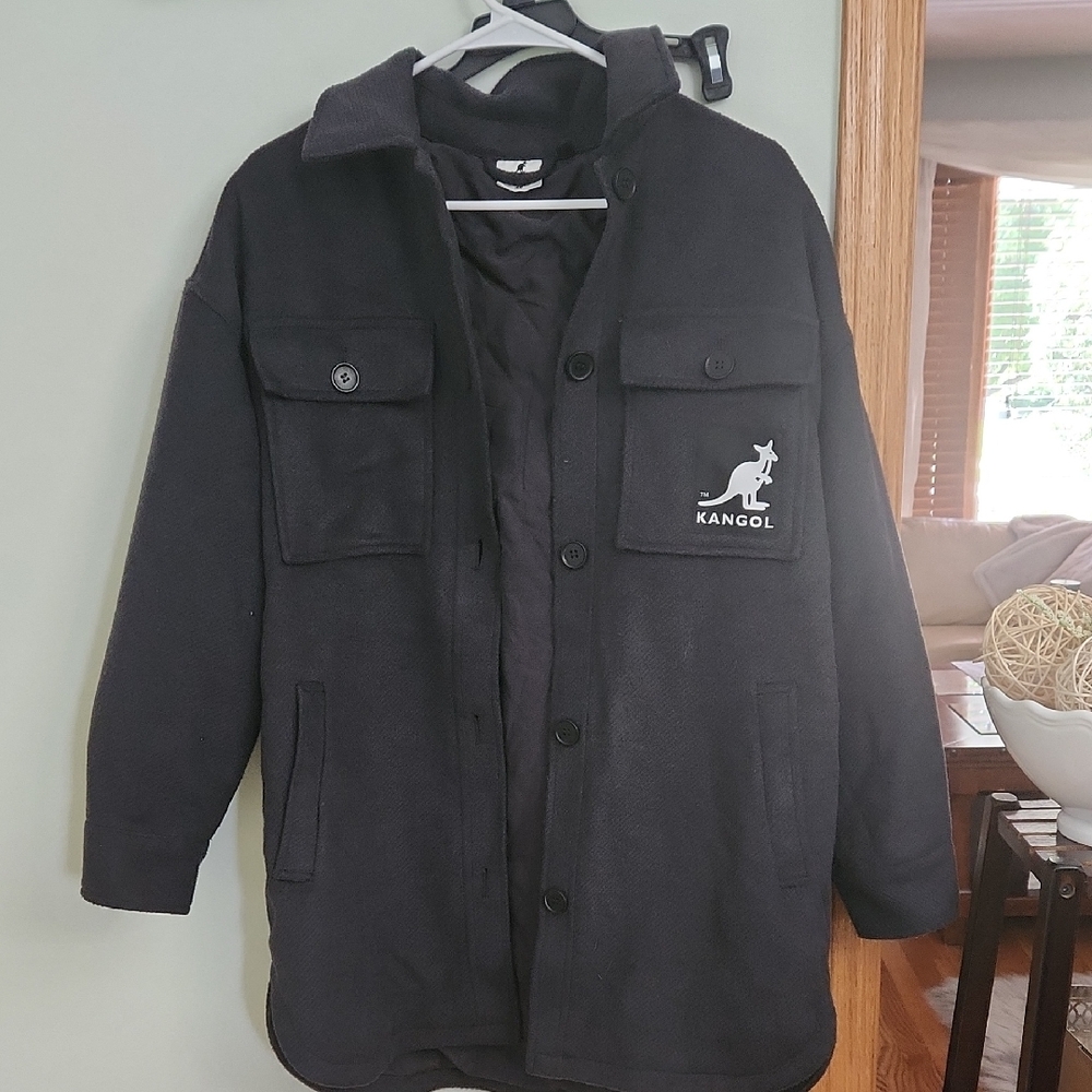 Kangol Men's Dark Gray Shirt Jacket